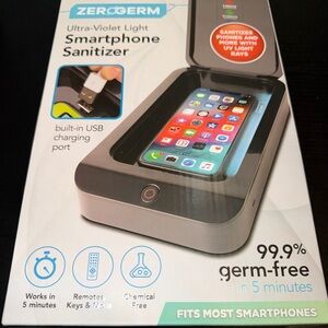 UV Smartphone Sanitizer with USB Charging Port - Gray